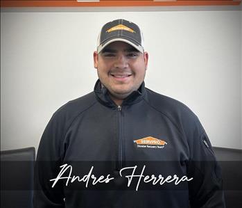 Andres Herrera, team member at SERVPRO of Collinsville, Troy, Alton, Edwardsville, Granite City, Belleville, O'Fallon